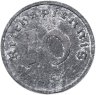 Купить Германия, послевоенная оккупация 10 рейхспфеннигов (reichspfennig) 1947, знак монетного двора: "F" - Штутгарт