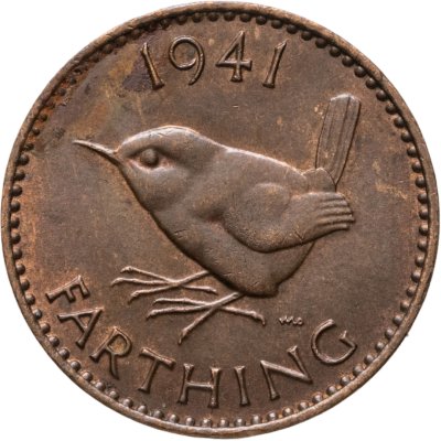 купить Великобритания 1 фартинг 1941