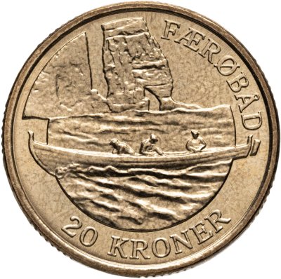 купить Дания 20 крон (kroner) 2009 "Корабли - Фарерская лодка"
