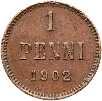 купить 1 пенни (penni) 1902 Российская Финляндия