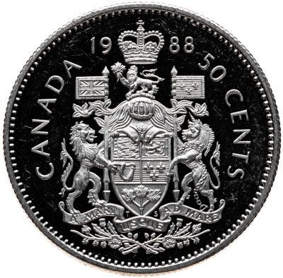 купить Канада 50 центов 1988