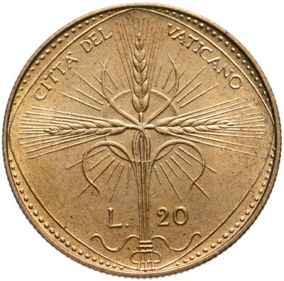 купить Ватикан 20 лир (lire) 1968