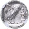 Купить Древняя Греция, Аттика, Афины 440-404 гг до н.э. тетрадрахма Сова в слабе