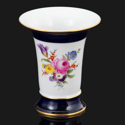 Купить Ваза "Мейсенский букет", Meissen (Мейсенский фарфор), фарфор, крытье, роспись, золочение, Германия, 1962 г.