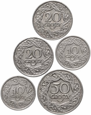 купить Польша набор из 5 монет 1923
