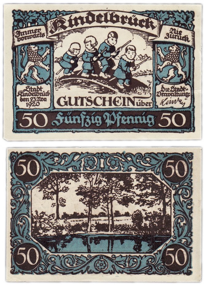 купить Германия (Тюрингия: Киндельбрюк) 50 пфеннигов 1920