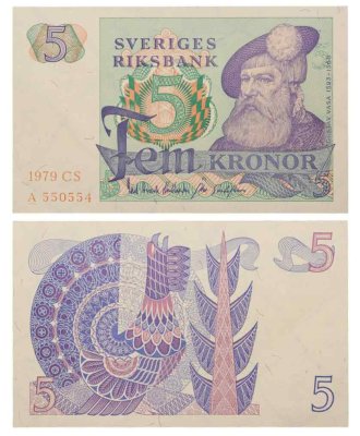 купить Швеция 5 крон 1979 года (Pick 51d)