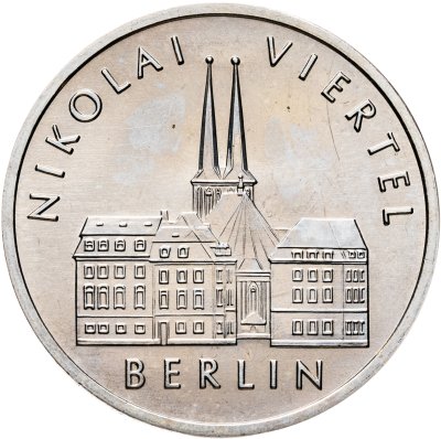 купить Германия (ГДР) 5 марок 1987 "750 лет Берлину – Квартал Николаи"