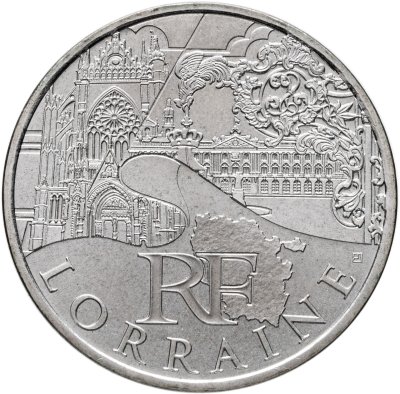 купить Франция 10 евро 2011 "Регионы Франции - Лотарингия"