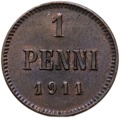 купить 1 пенни (penni) 1911 Российская Финляндия