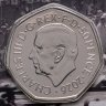 Купить Великобритания 50 пенсов 2026 "100 лет Гран-при Великобритании", в буклете