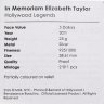 Купить Острова Кука 5 долларов 2011 «Памяти Элизабет Тейлор» с сертификатом и карточкой