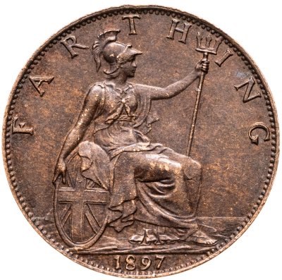 купить Великобритания 1 фартинг (farthing) 1897