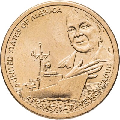 купить США 1 доллар 2025 P "Американские инновации - инженер Рэй Джин Монтегю (Арканзас)"