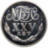 Купить СССР жетон "Переводный рубль" 1988 Proof, 25 лет Международного банка экономического сотрудничества