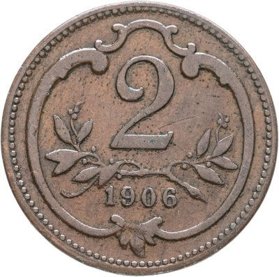 купить Австрия 2 геллера (heller) 1906