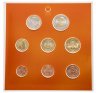 Купить Австрия 2008 официальный годовой набор евро из 8 монет в буклете