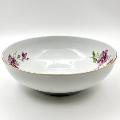 купить Салатник, украшенный цветочным декором, фарфор, деколь, золочение, Freiberger Porzellan, ГДР, 1970-1995 гг.
