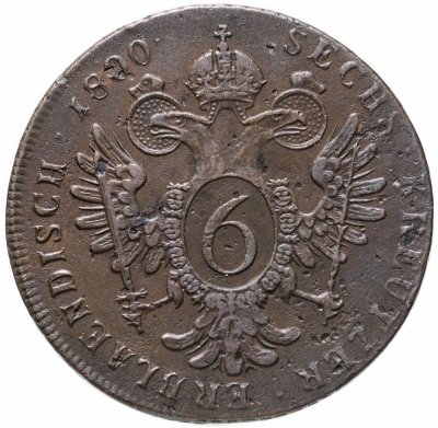 купить Австрия 6 крейцеров 1800 S