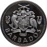 Купить Барбадос 2 доллара (dollars) 1973