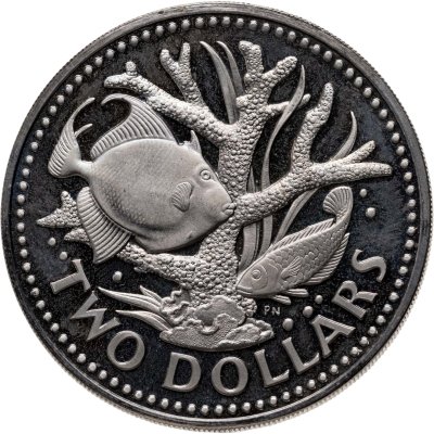 купить Барбадос 2 доллара (dollars) 1973