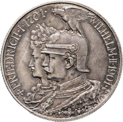 купить Германия (Империя) 2 марки (mark) 1901 "200 лет Пруссии"