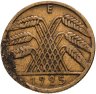 Купить Германия 10 рейхспфеннигов (reichspfennig) 1925 знак монетного двора "E" — Мульденхюттен