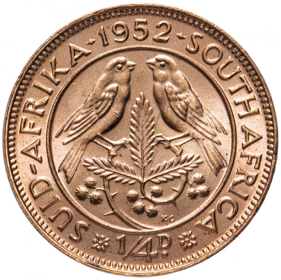 купить ЮАР 1/4 пенни (penny) 1952
