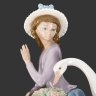 Купить Статуэтка "Девушка с гусем", скульптор Vicente Martinez, фарфор, роспись, Lladro, Испания, 1979-1990 гг.