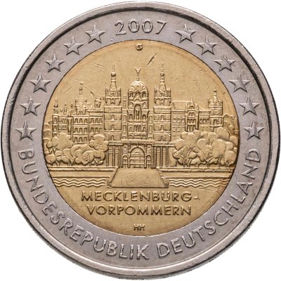 купить Германия 2 евро 2007 "Федеральные земли Германии: Мекленбург - Передняя Померания"