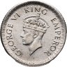 Купить Индия (Британская) 1/4 рупии (rupee) 1943 Ребристый гурт