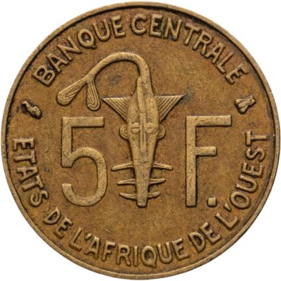 купить Западная Африка (BCEAO) 5 франков (francs) 1996