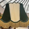 Купить Торшер на фигурном основании с зеленым абажуром, дерево, металл, пластик, ткань, Россия, 1980-2000 гг.