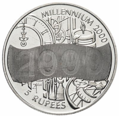 купить Сейшелы 5 рупий (rupees) 2000 Миллениум