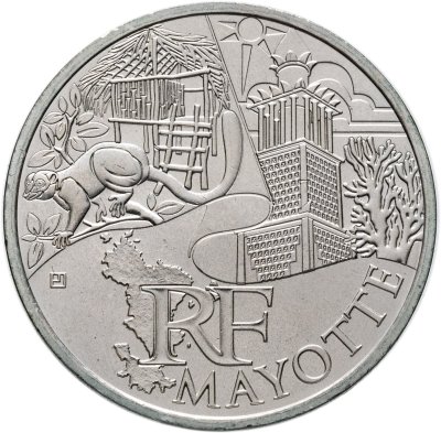 купить Франция 10 евро 2011 "Регионы Франции - Майотта"