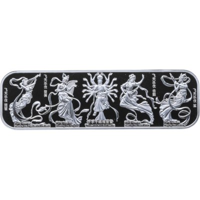 купить Самоа 2 доллара 2025 "Летающие апсары, Танцевальный дуэт, Пещера Могао, Пещера тысячи будд" в футляре с сертификатом