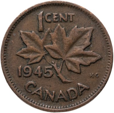 купить Канада 1 цент (cent) 1945