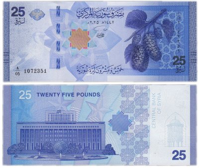 купить Сирия 25 фунтов 2025 года