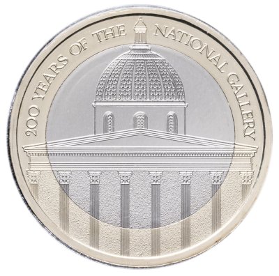 купить Великобритания 2 фунта 2024 "200 лет Национальной галереи" в коинкарте