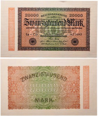 купить Германия 20000 марок 1923