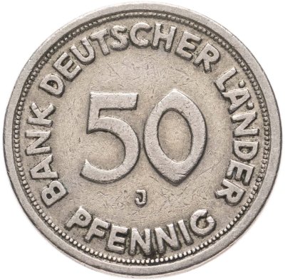 купить Германия 50 пфеннигов (pfennig) 1949