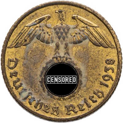 купить Германия (Третий Рейх) 5 рейхспфеннигов 1938 "А"