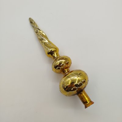 купить Игрушка елочная "Пика" (навершие/наконечник на елку), стекло, роспись, СССР, 1970-1980 гг.