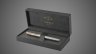 Купить Ручка роллер Parker Sonnet Stainless Steel GT, стержень: F, цвет чернил: black, в подарочной упаковке, Металлы: латунь, нержавеющая сталь, позолота, позолота, 2026 г.