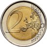 Купить Испания 2 евро (euro) 2009 "10 лет монетарной политики ЕС (EMU) и введения евро"