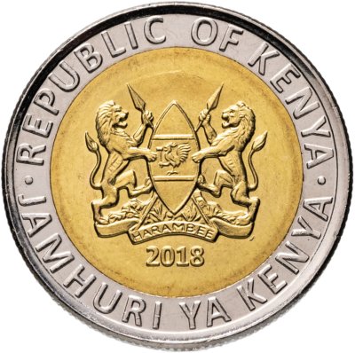 купить Кения 5 шиллингов 2018 Носорог