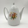 Купить Чайник с цветочным декором, фарфор, деколь, Cluj-Napoca Porcelain, Румыния, 1974-1990 гг.