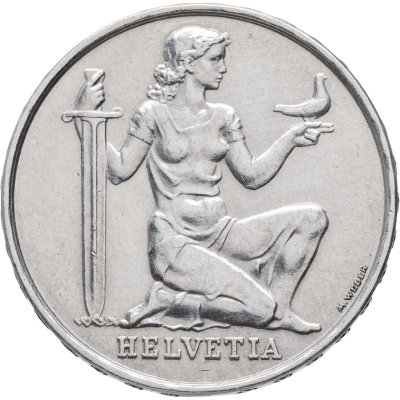 купить Швейцария 5 франков 1936 "Фонд вооружения Конфедерации"