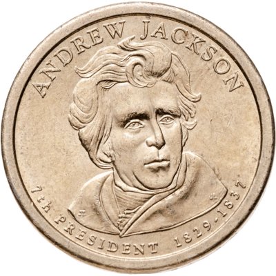 купить США 1 доллар 2008 "7-й президент США - Эндрю Джексон" знак монетного двора "D" - Денвер