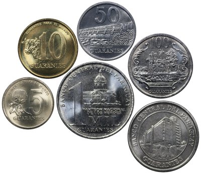 купить Парагвай Набор из 6 монет 1992-2008